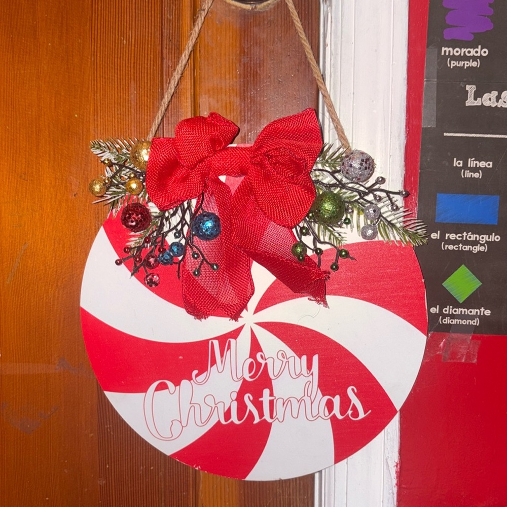 Merry Christmas Sign for Front Door
